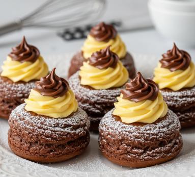 Kakaowe zeppole z piekarnika
